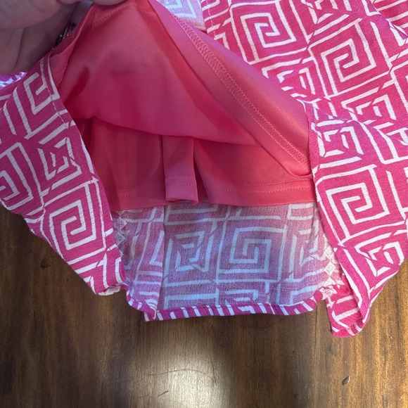 Savanna Jane Size Small Bright Pink White Floral Dress/Cover Up Lined - Picture 7 of 7